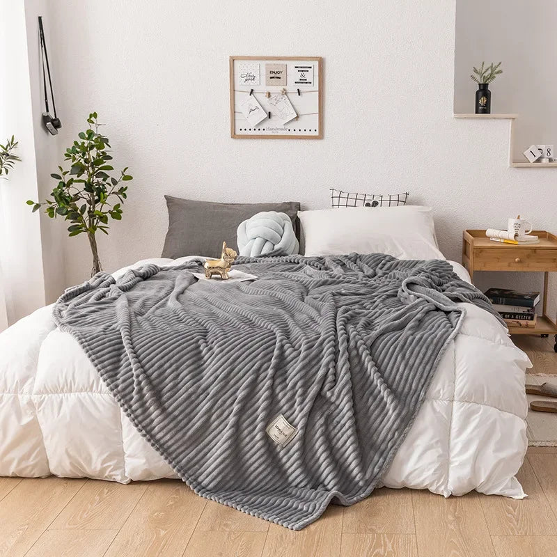 Cozy Flannel Autumn Blanket - LuxeNest