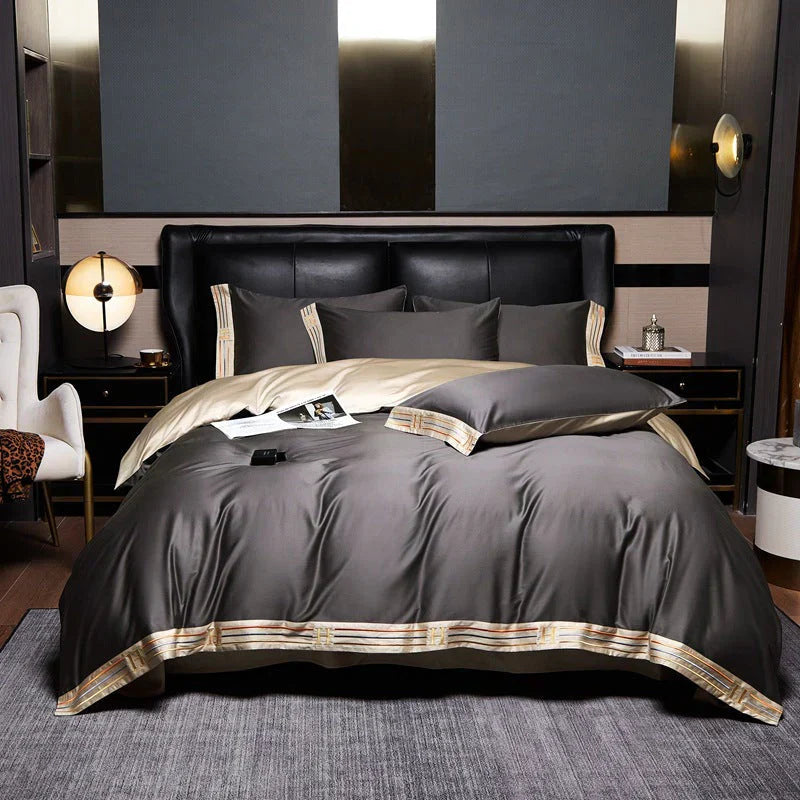 Satin Bed Linen Set - LuxeDreams