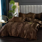 Silk Satin Bedding Set - LuxeDreams