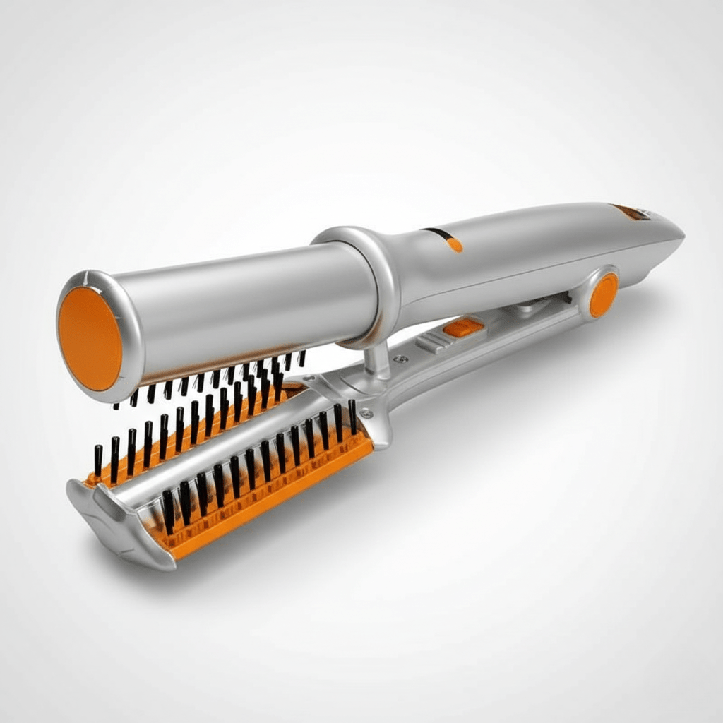 Rotating Hair Brush - LuxeStyle 2-In-1 for Smoothing & Styling