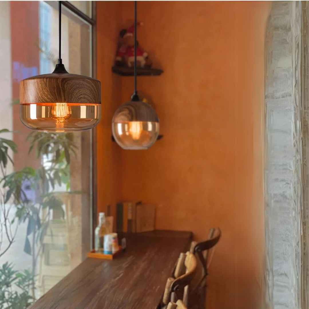 Scandinavian Wood Ceiling Light - LumaCraft