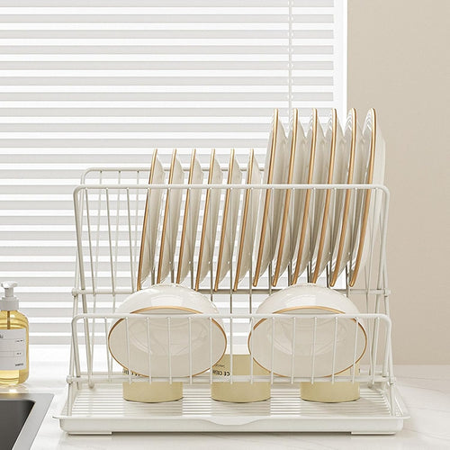 Foldable Dish Drainer - LuxeNest 2-Tier Kitchen Rack