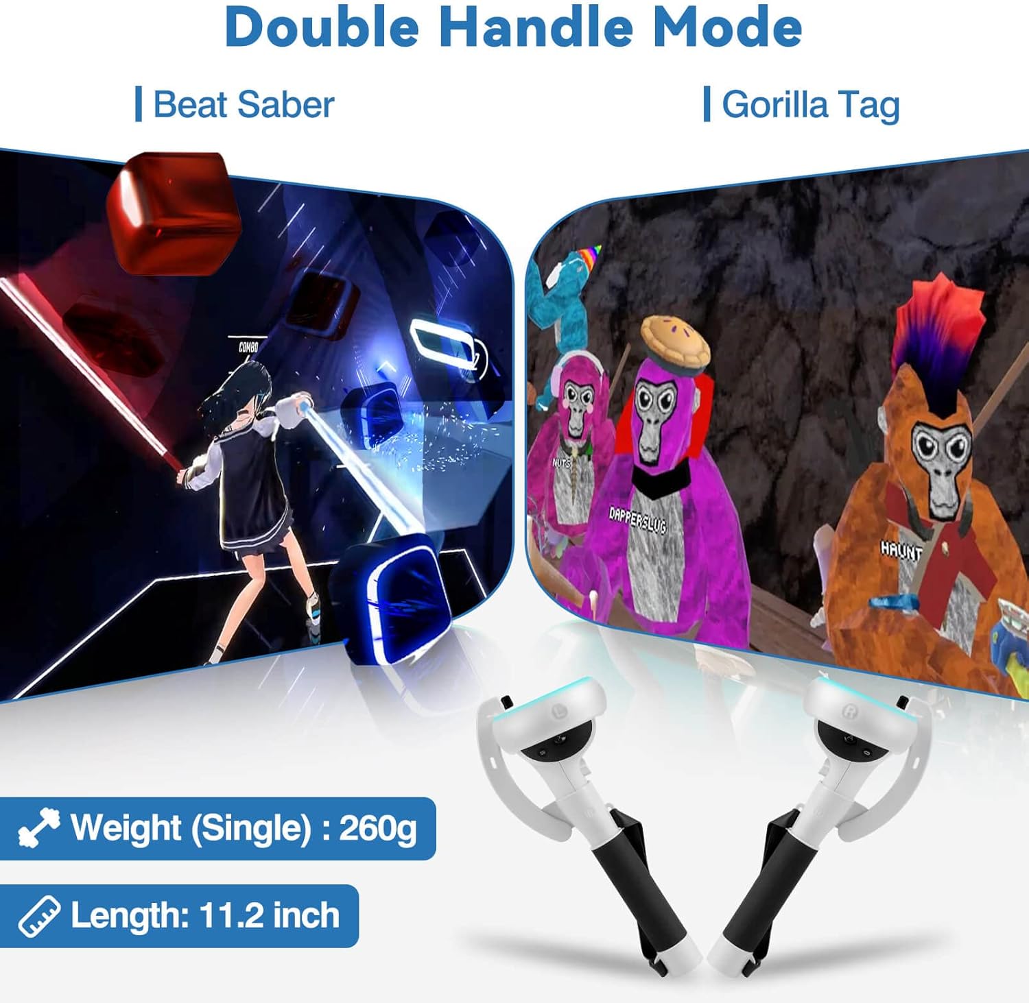 VR Controller Extension Grips - Vortex Gear