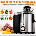 Cold Press Juicer with 3 Speeds - PureSqueeze