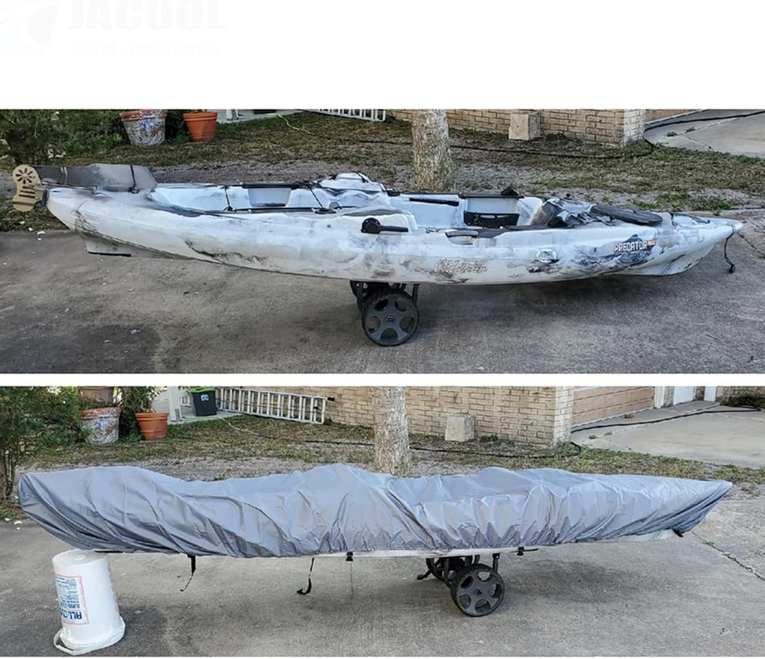 Waterproof Kayak Cover with Adjustable Straps - AquaShield