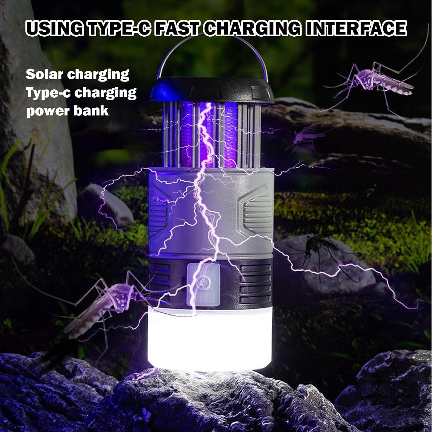 Solar Fly Trap with UV Light - EcoGuard