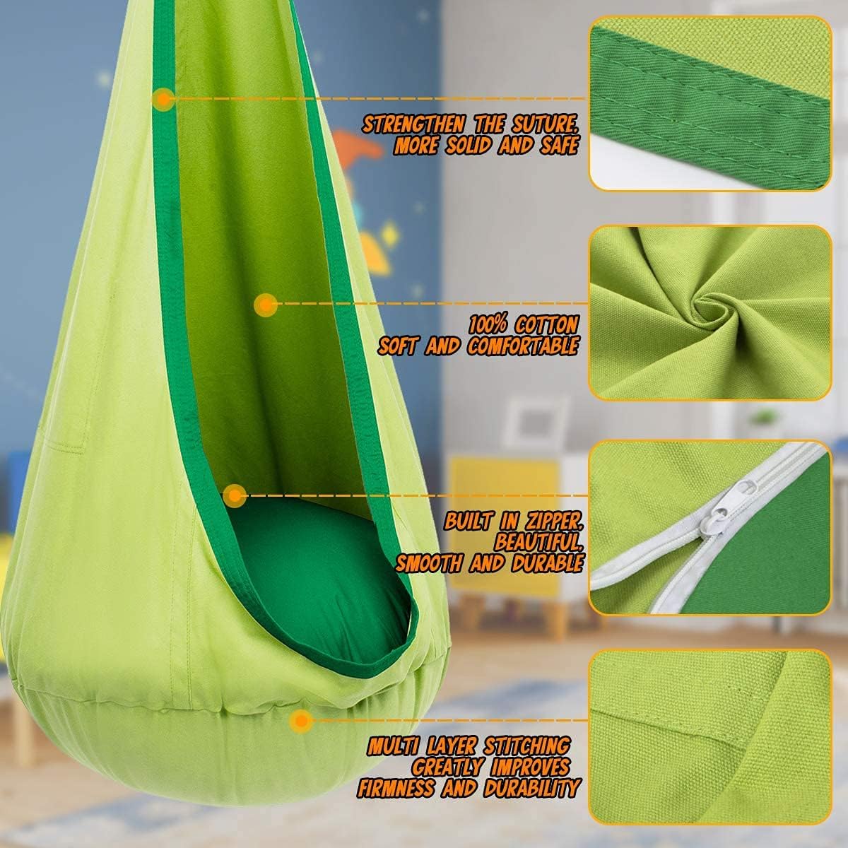 Sensory Swing Hammock for Kids - CozyNest