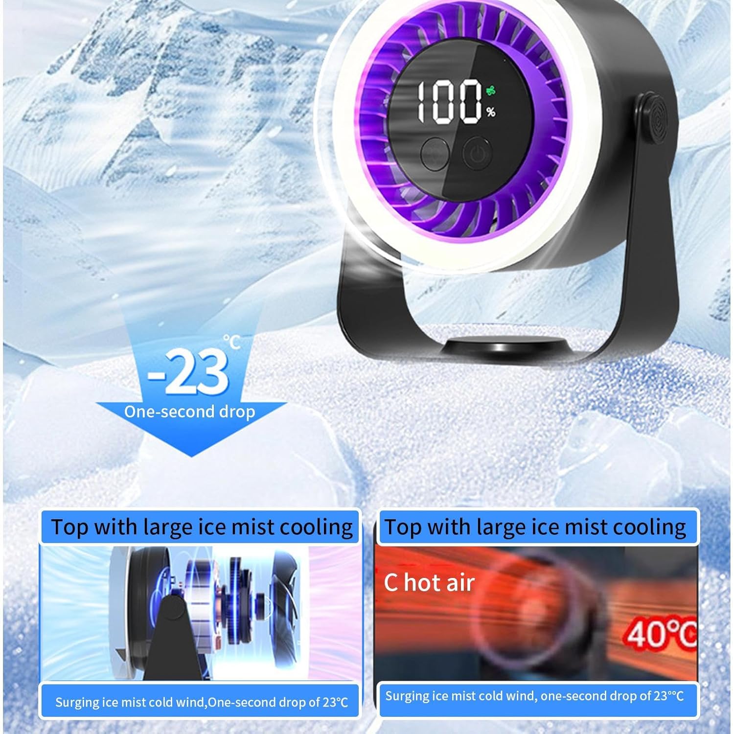 Silent Table Fan - Zephyra
