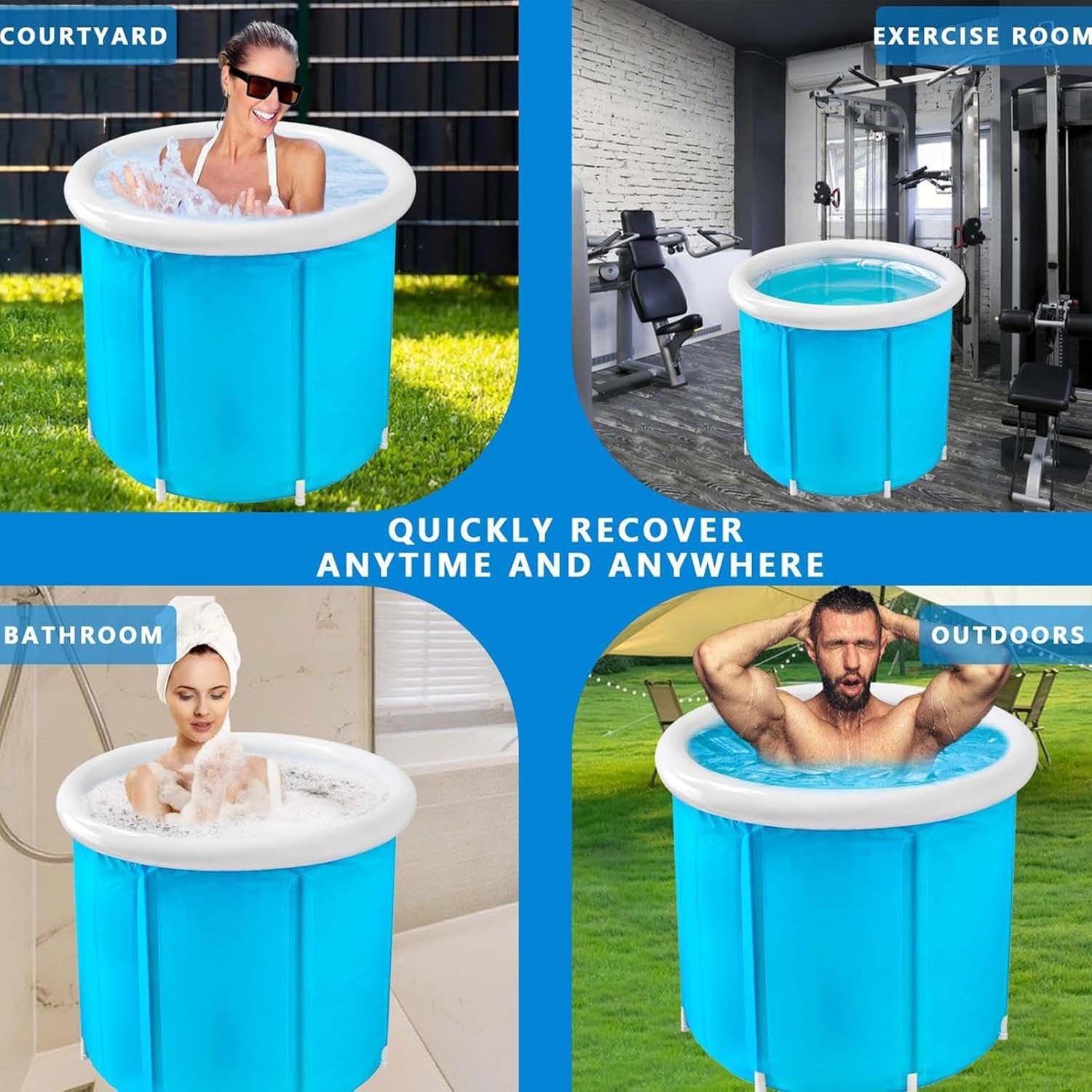 Portable Foldable Bathtub - AquaNest