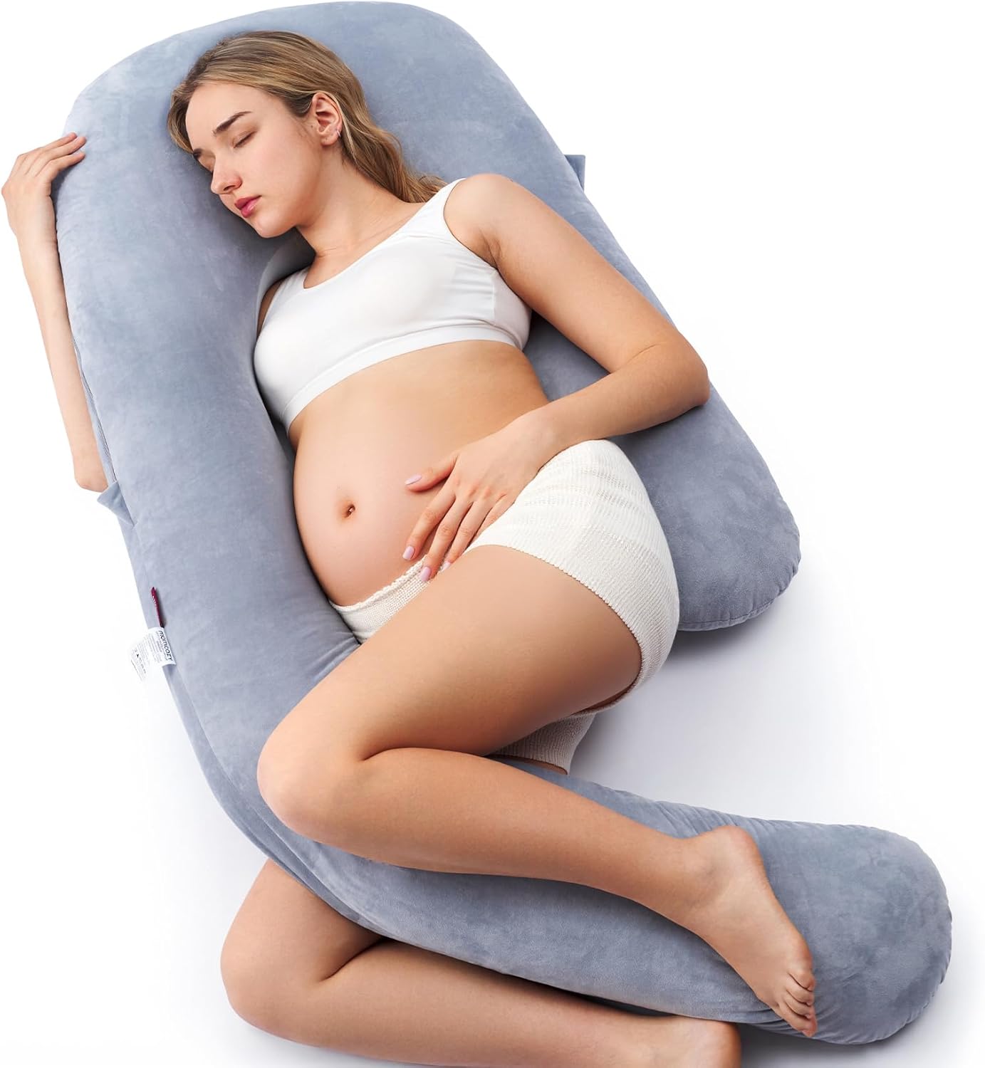 C-Shaped Pregnancy Pillow - LuxeMaternity Comfort