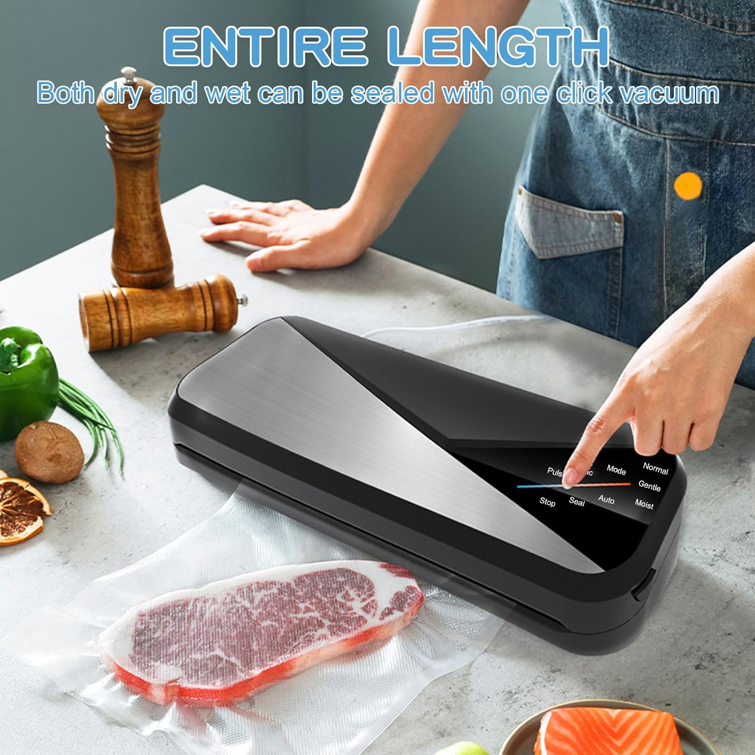 Vacuum Sealer 6-in-1 with 80 kPa Suction Power - PureSeal