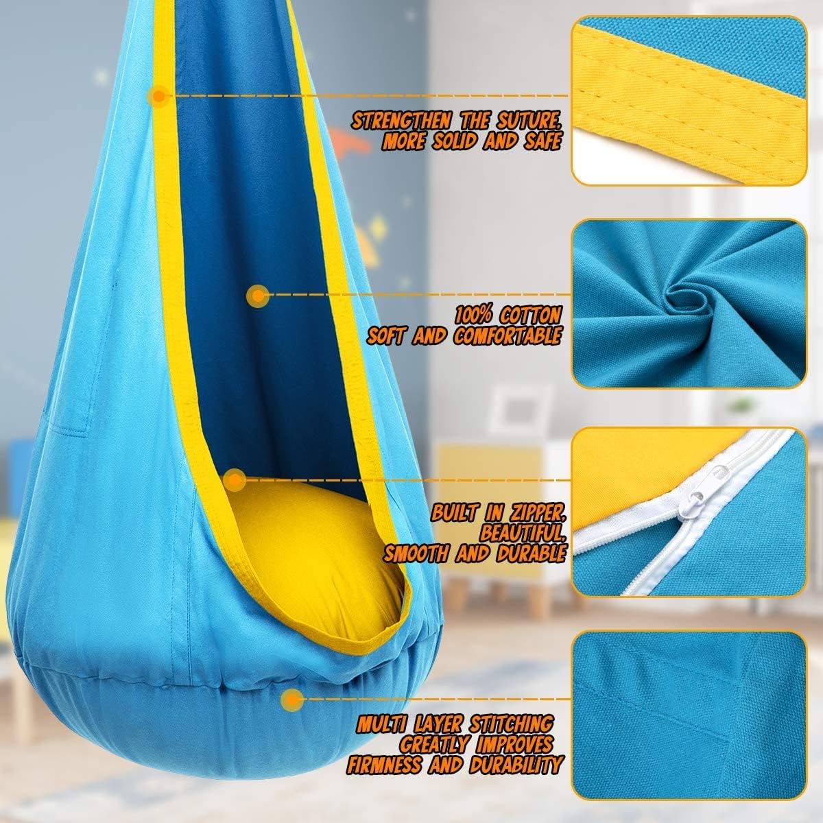 Sensory Swing Hammock for Kids - CozyNest