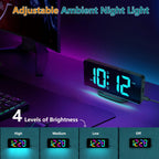 Digital Day Clock with 19 Reminders - LuminaTime
