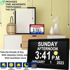 Digital Day Clock with 19 Reminders - LuminaTime