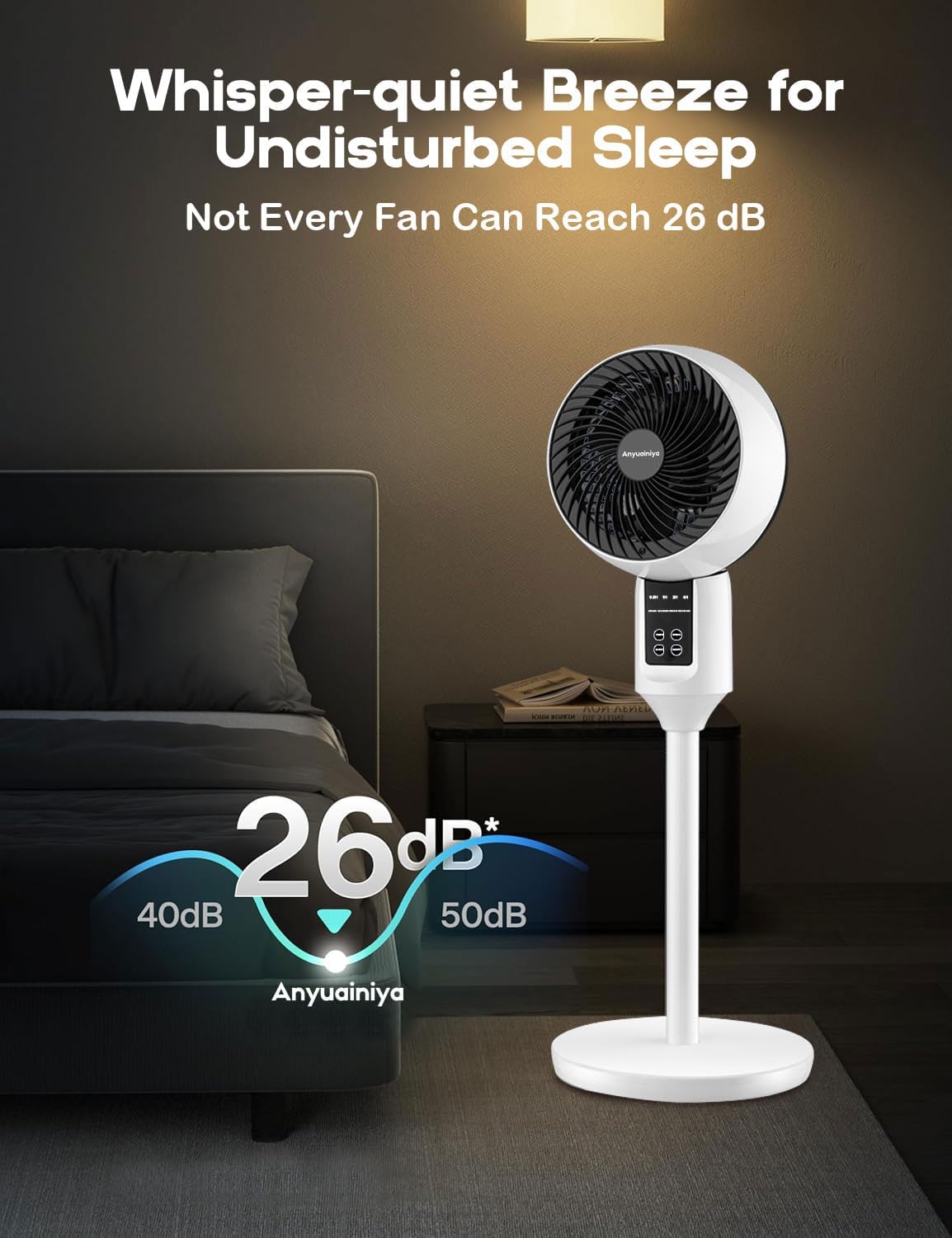 3D Oscillating Adjustable Stand Fan - ZephyrAir