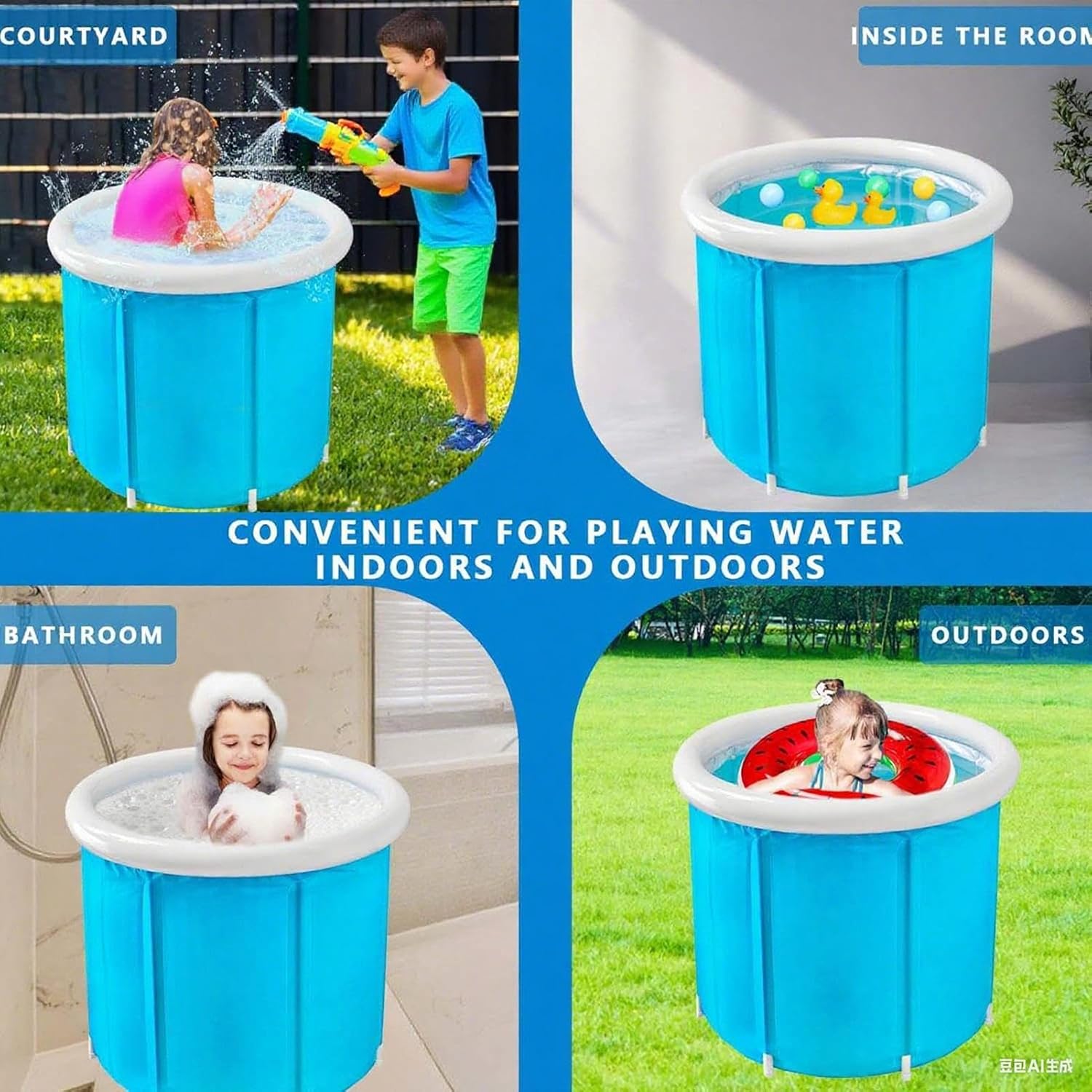 Portable Foldable Bathtub - AquaNest