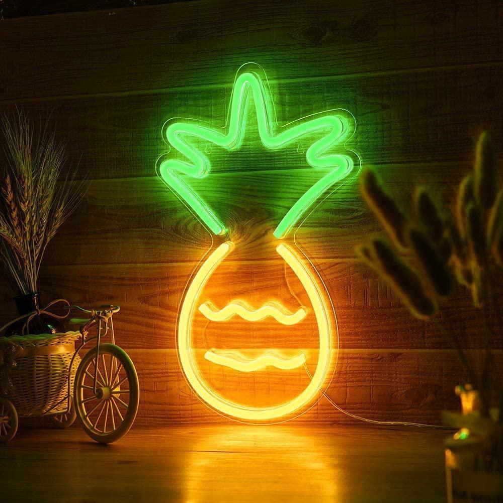 TropicalGlow™ Pineapple Wall Art - LuxeDecor