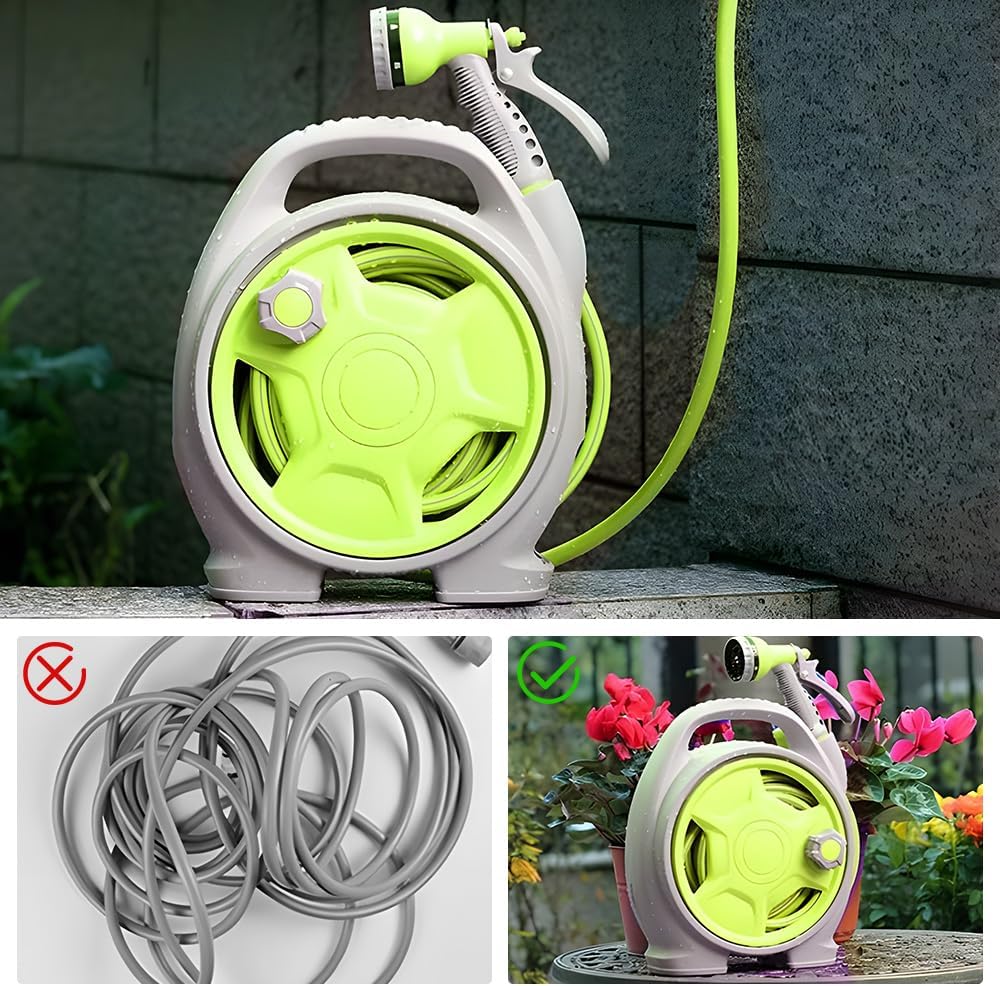 Garden Hose Reel Station with 15m Hose – Verdant Essentials