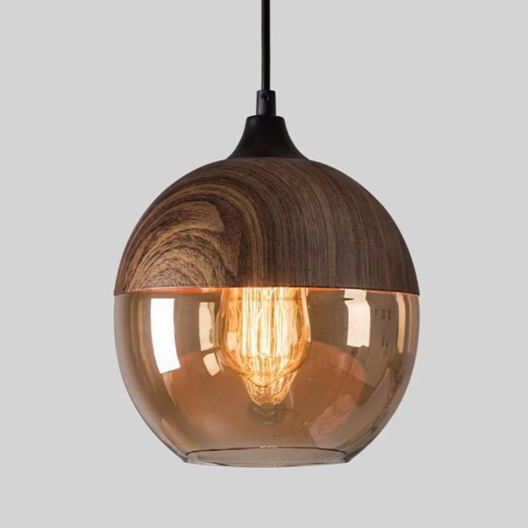 Scandinavian Wood Ceiling Light - LumaCraft