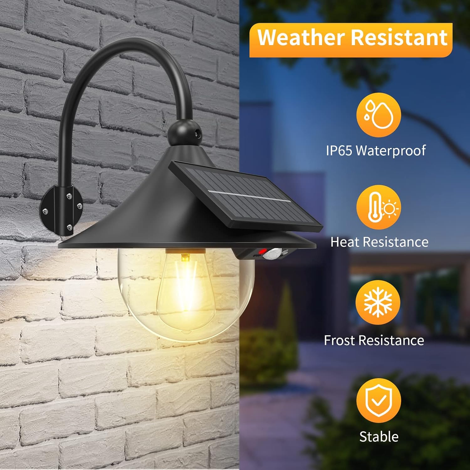 Solar Motion Sensor Light with Flexible Arm - Luminara