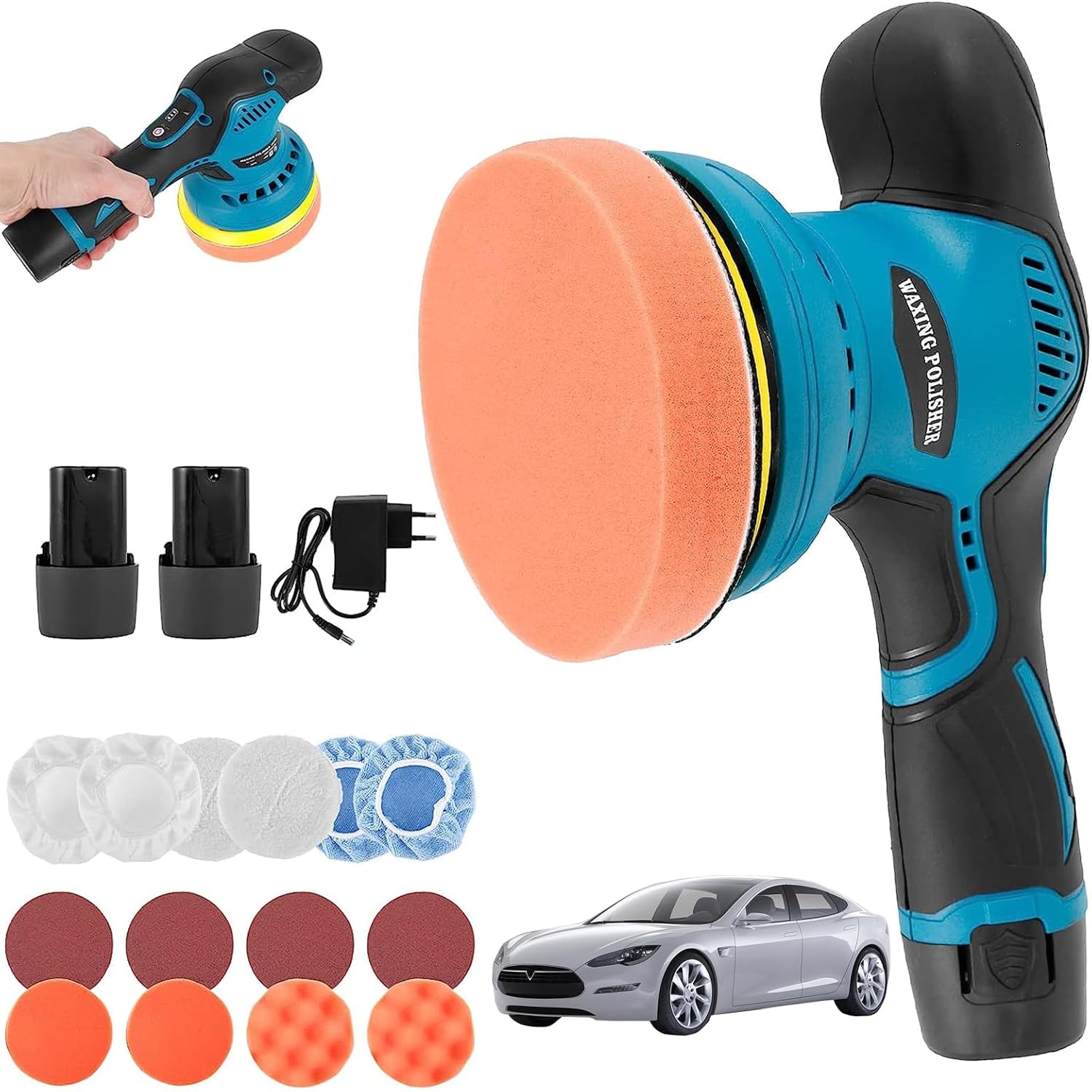 Cordless Car Polisher with 8-Speed Control - Luxor Shine