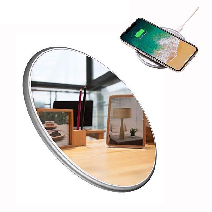 Wireless Charger Makeup Mirror - LuxeGlow