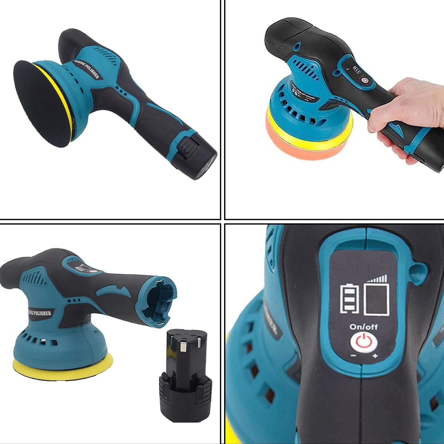 Cordless Car Polisher with 8-Speed Control - Luxor Shine