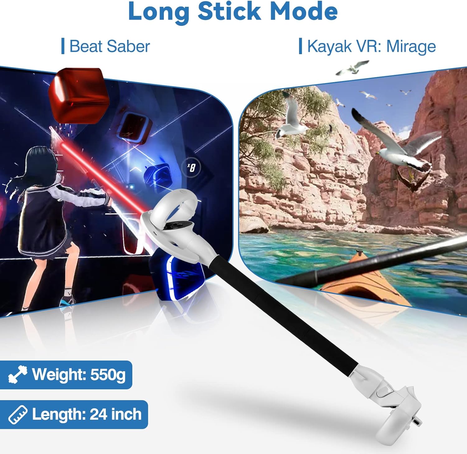 VR Controller Extension Grips - Vortex Gear