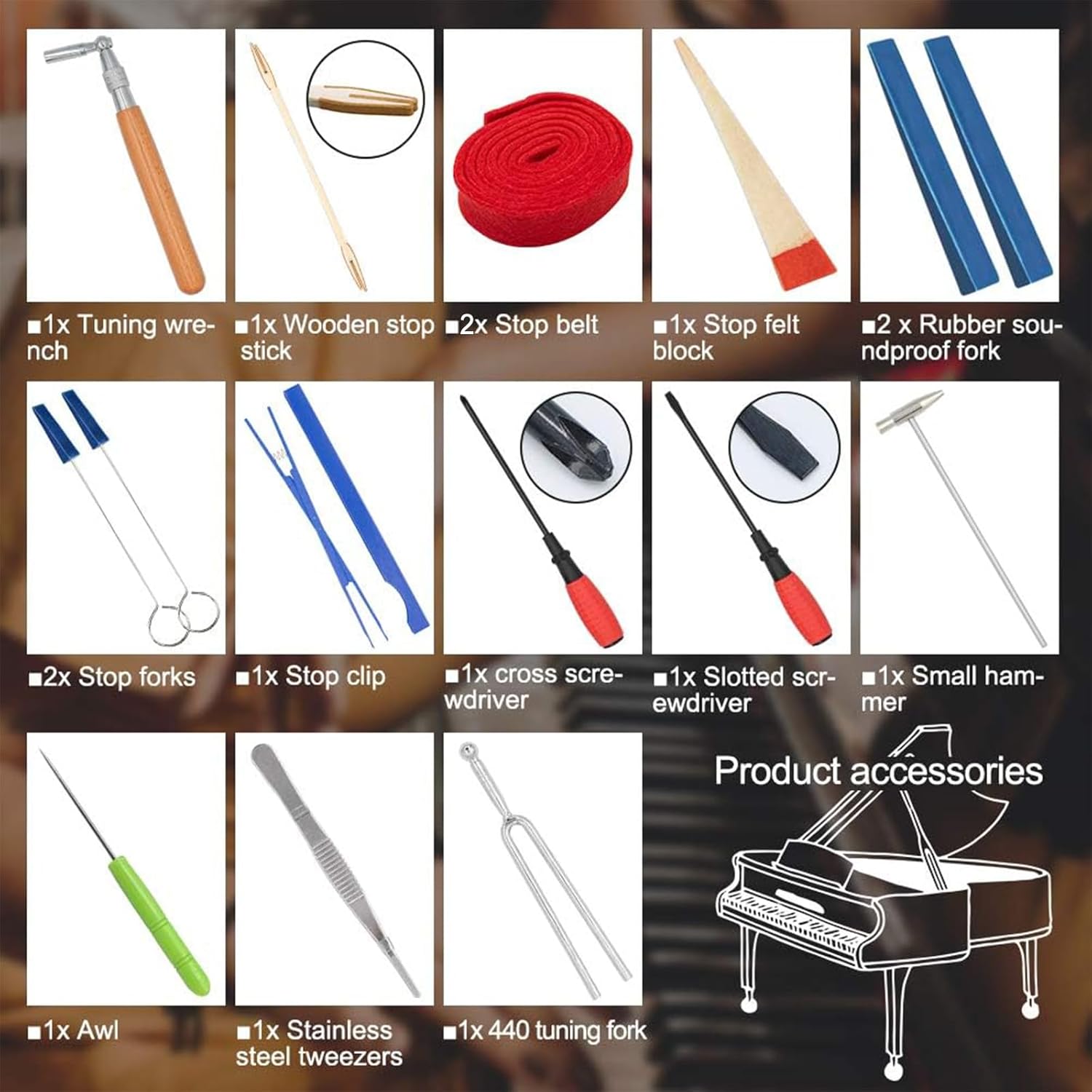 Precision Piano Tuning Set - Harmonia Pro