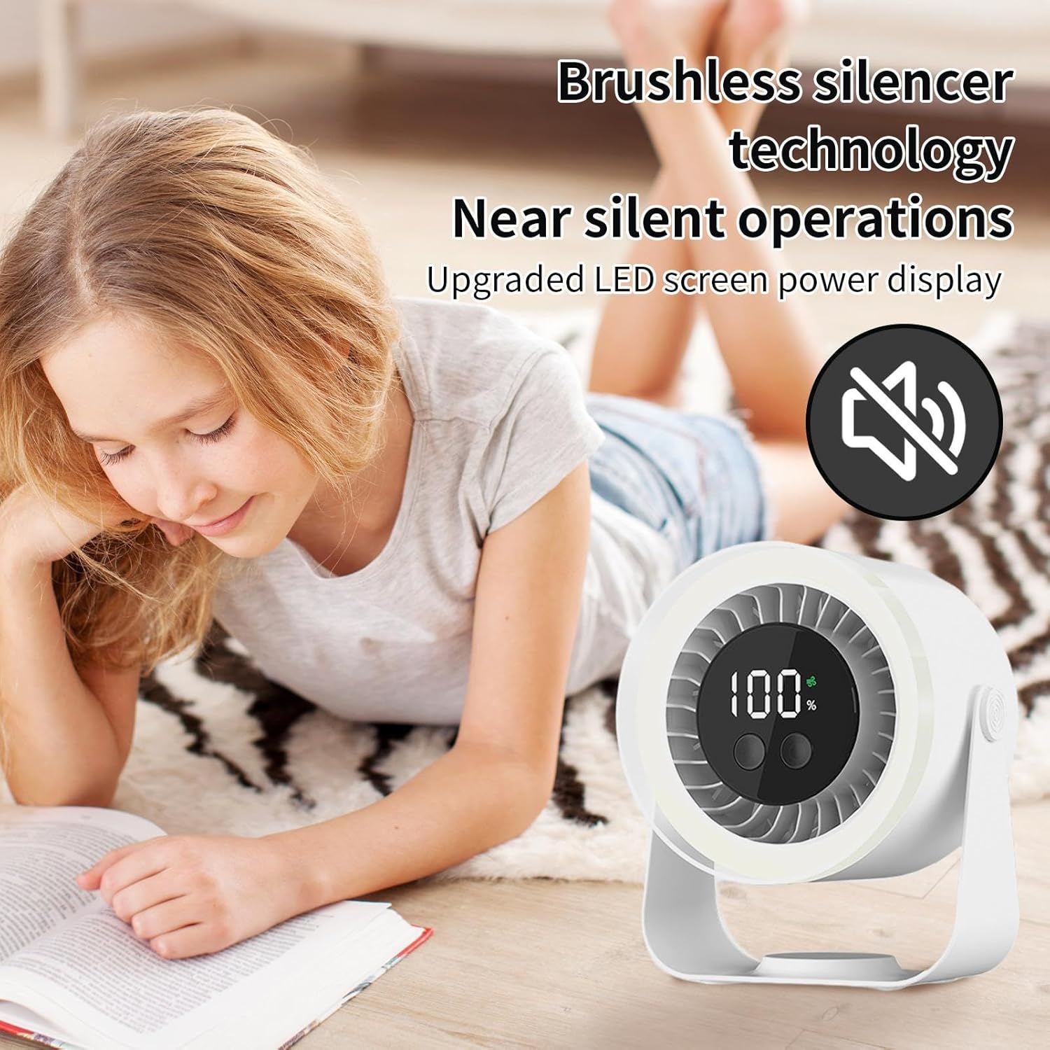 Silent Table Fan - Zephyra