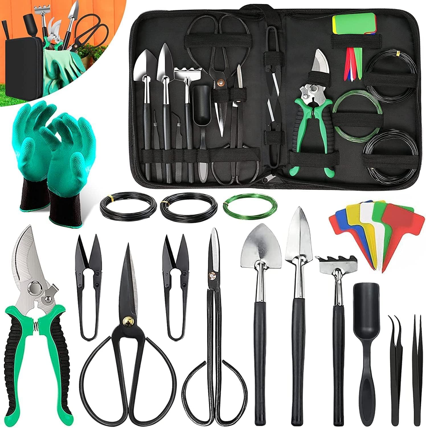 Bonsai Tree Care Kit with High Alloy Steel Tools - ArborLux