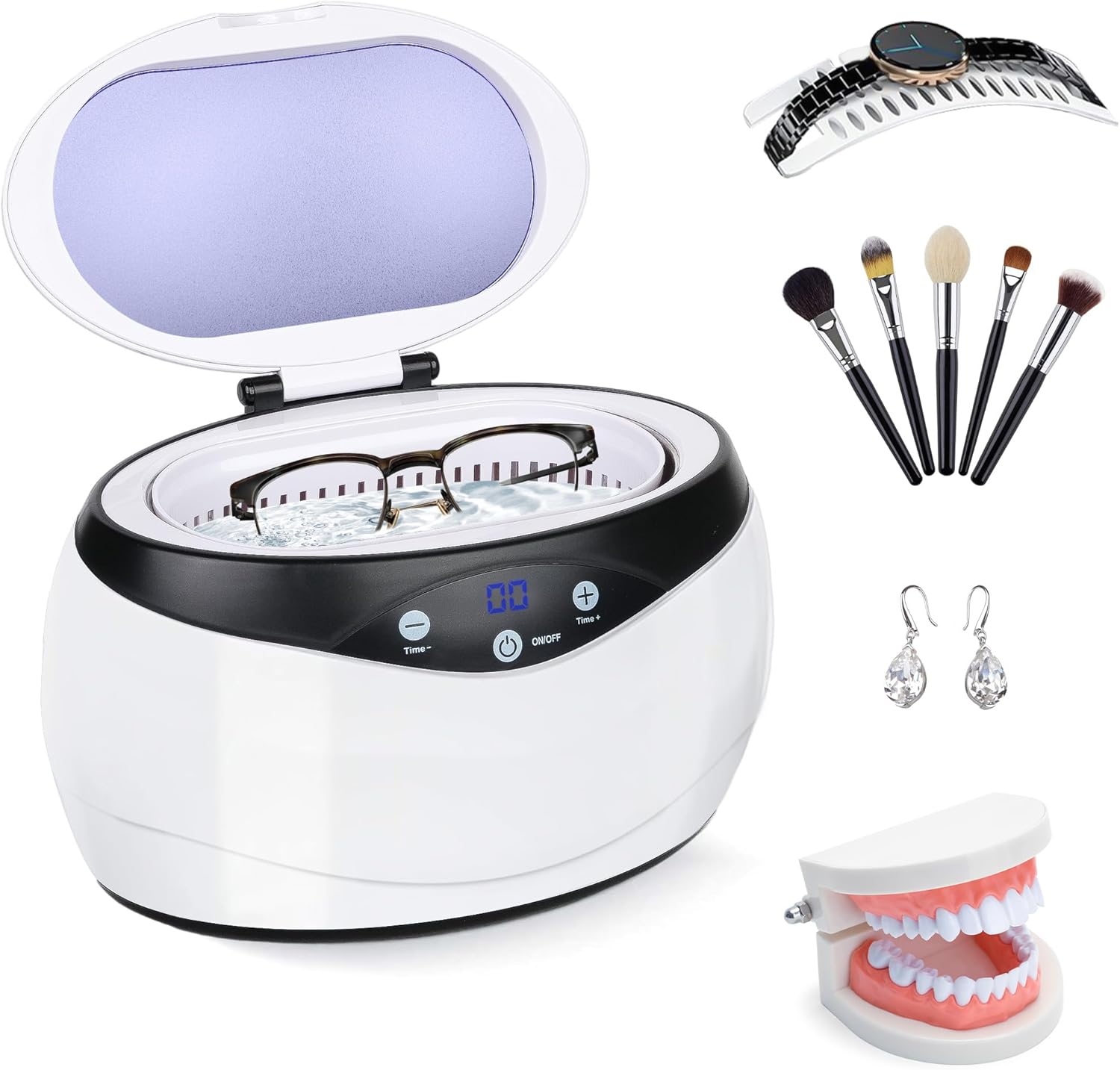 Ultrasonic Jewelry Cleaner with Watch Holder - LuxeShine