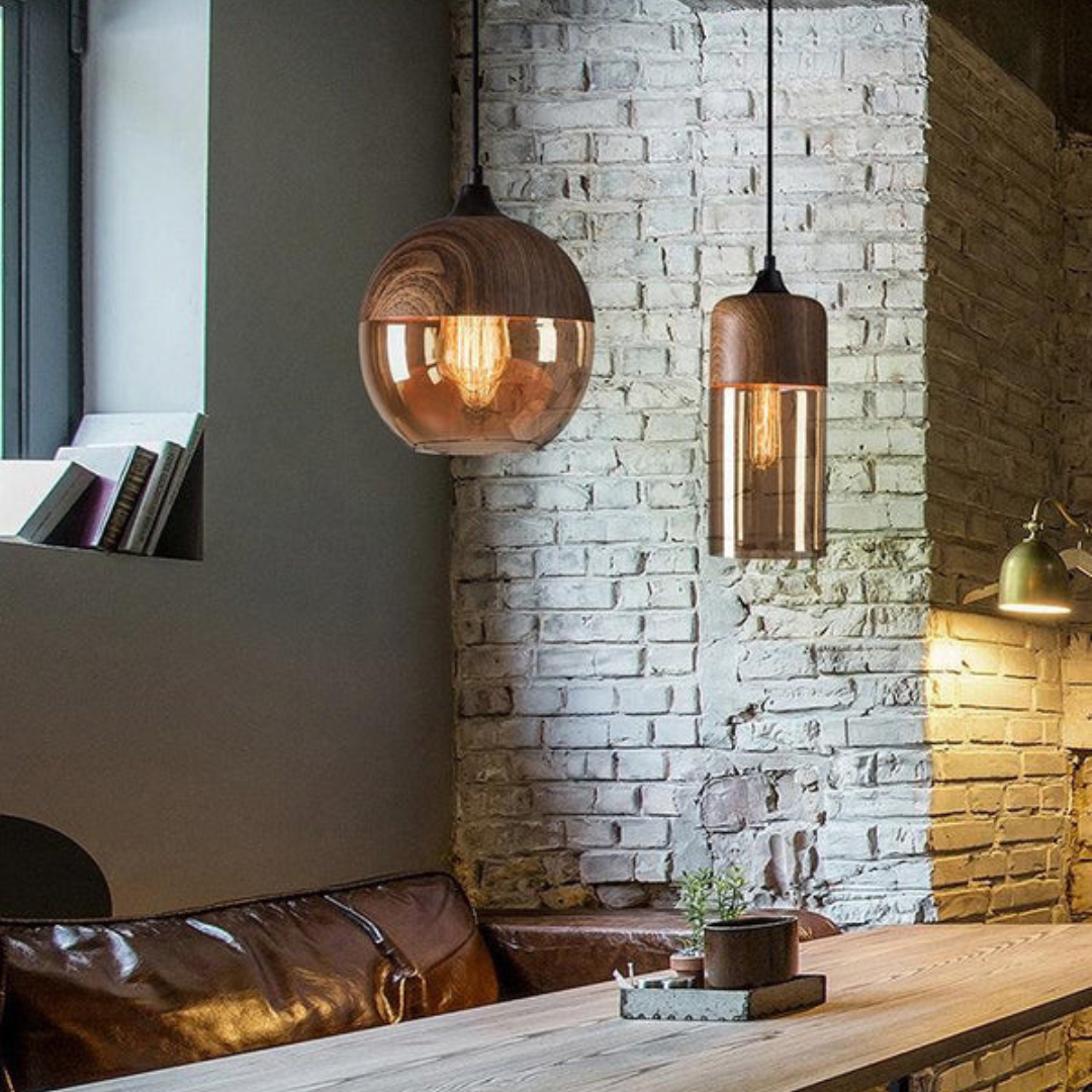 Scandinavian Wood Ceiling Light - LumaCraft