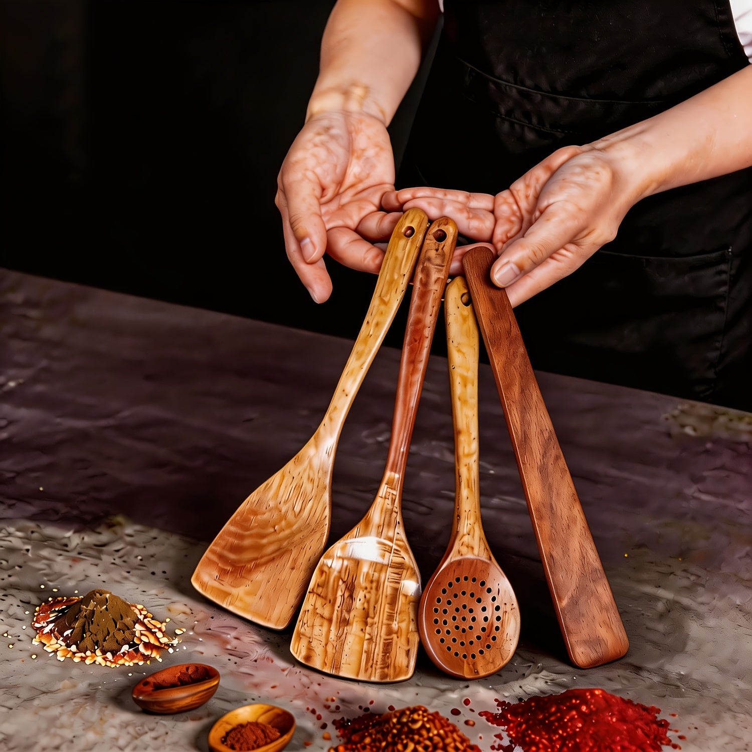 Teak Cooking Utensil Set - Artisan Kitchenware