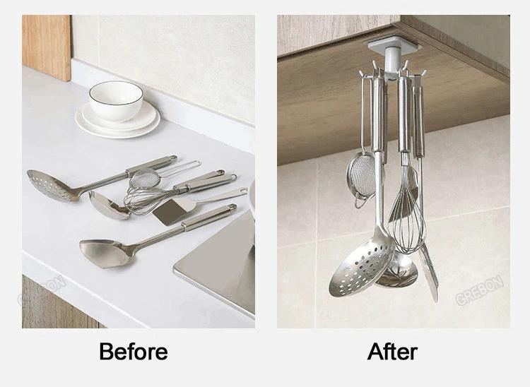 Rotating Kitchen Utensil Organizer - Culinary Elegance