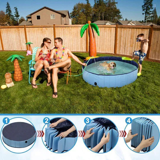 Folding Dog Pool - AquaPaws