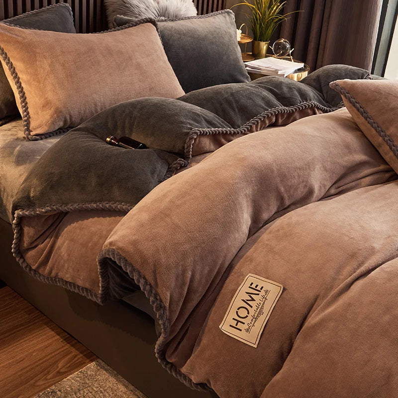Velvet Fleece Bedding Set - LuxeNest