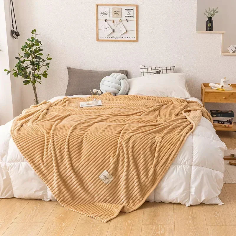 Cozy Flannel Autumn Blanket - LuxeNest