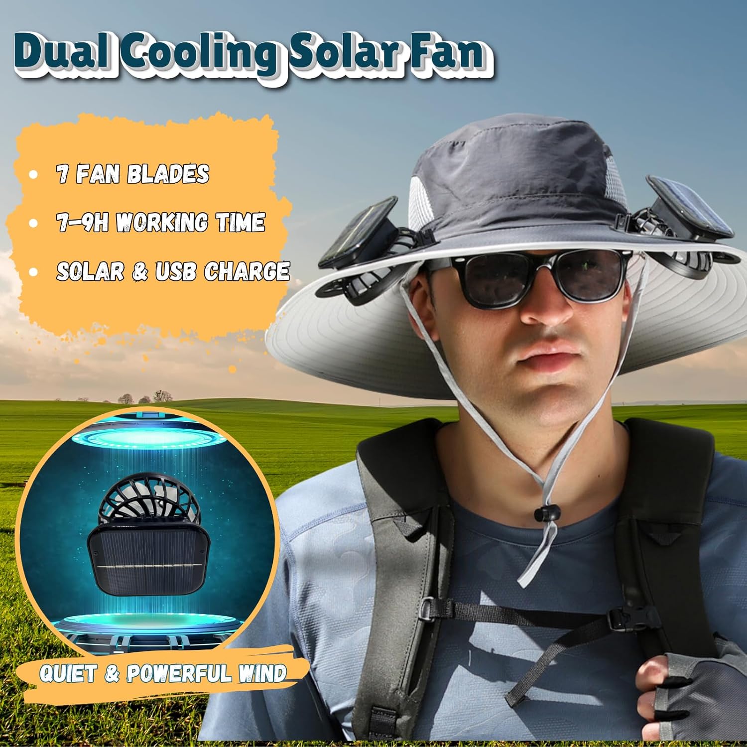 Solar Cooling Hat - SunGuard™