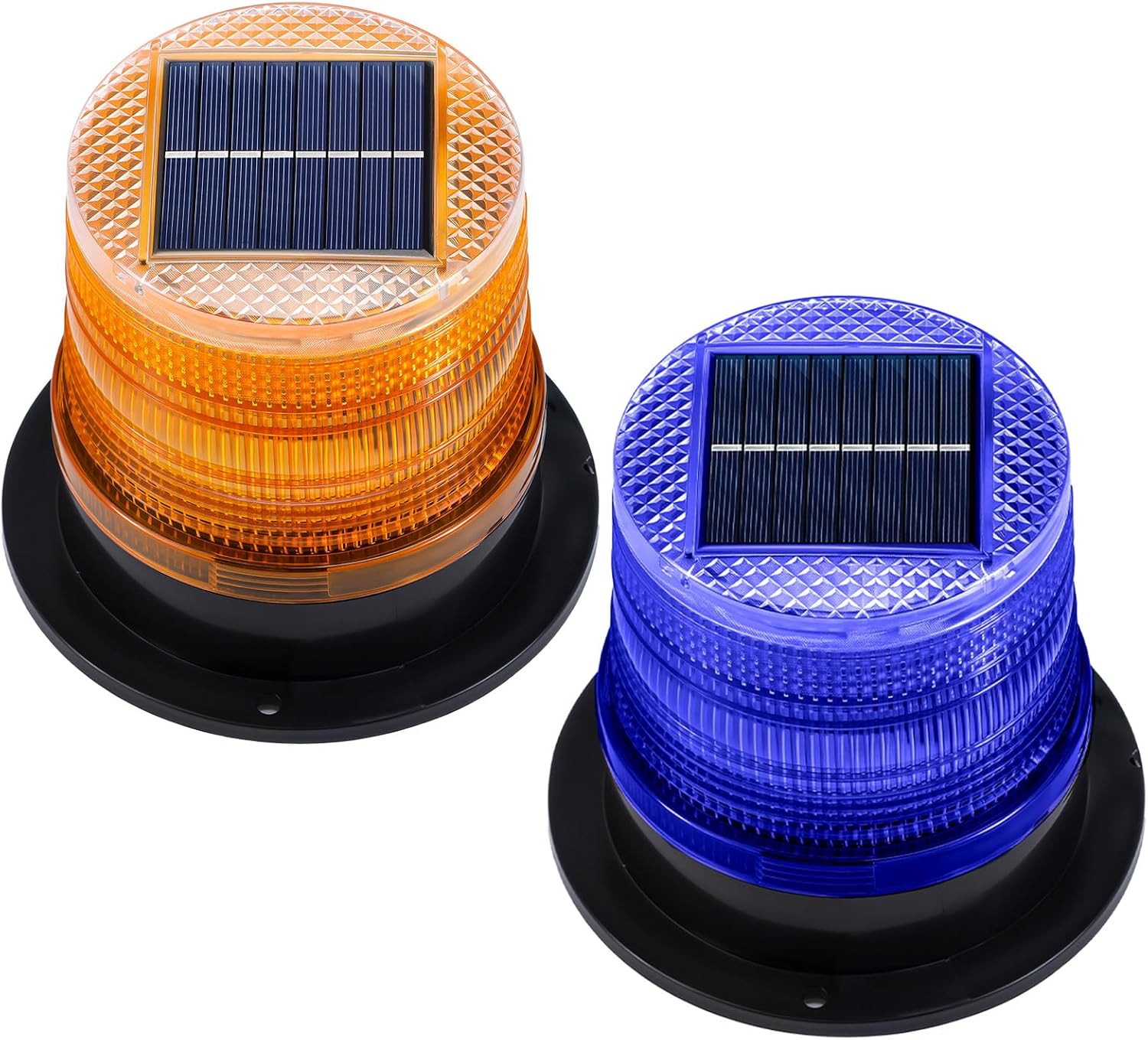 Solar-Powered Magnetic Strobe Light Set - LuminaTech