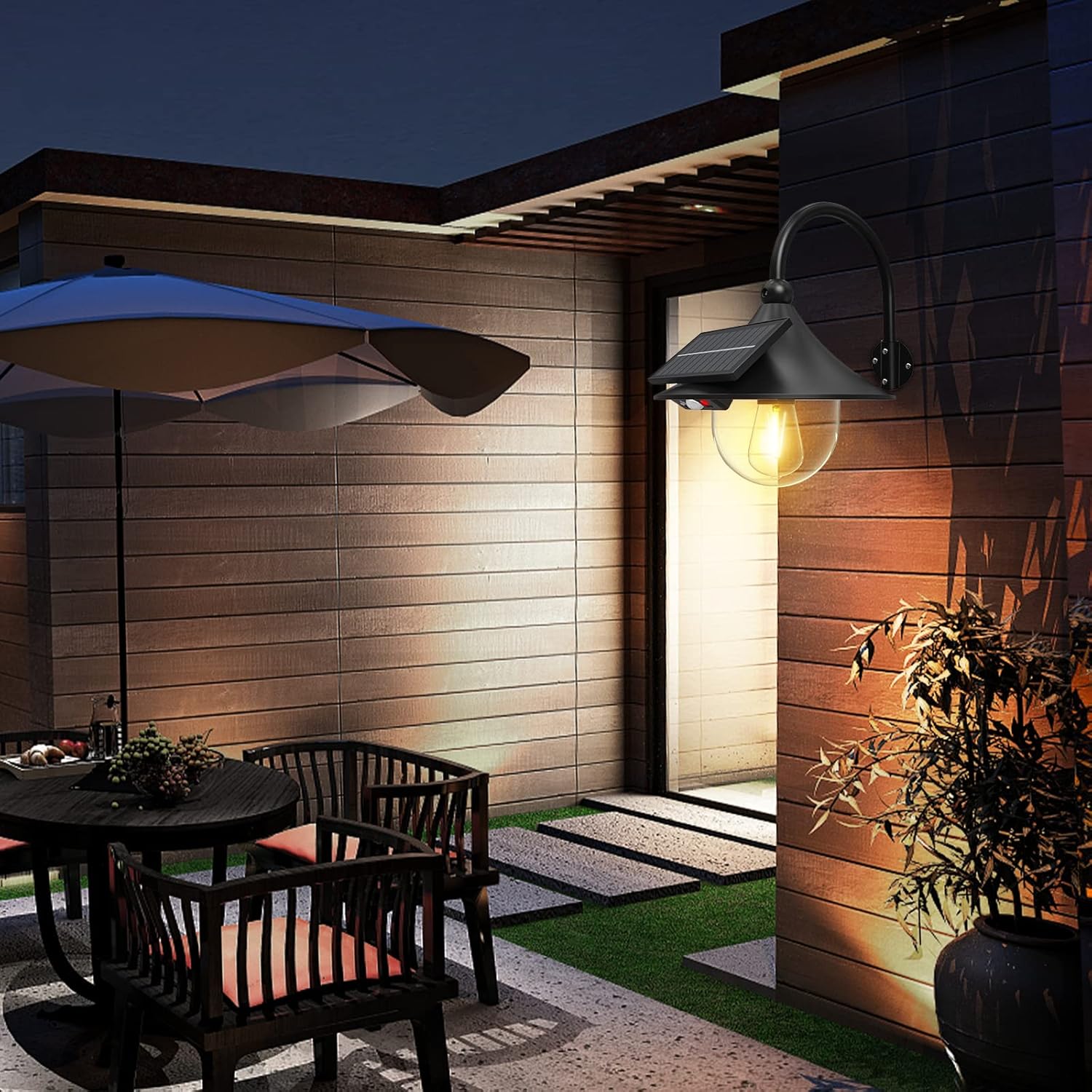 Solar Motion Sensor Light with Flexible Arm - Luminara