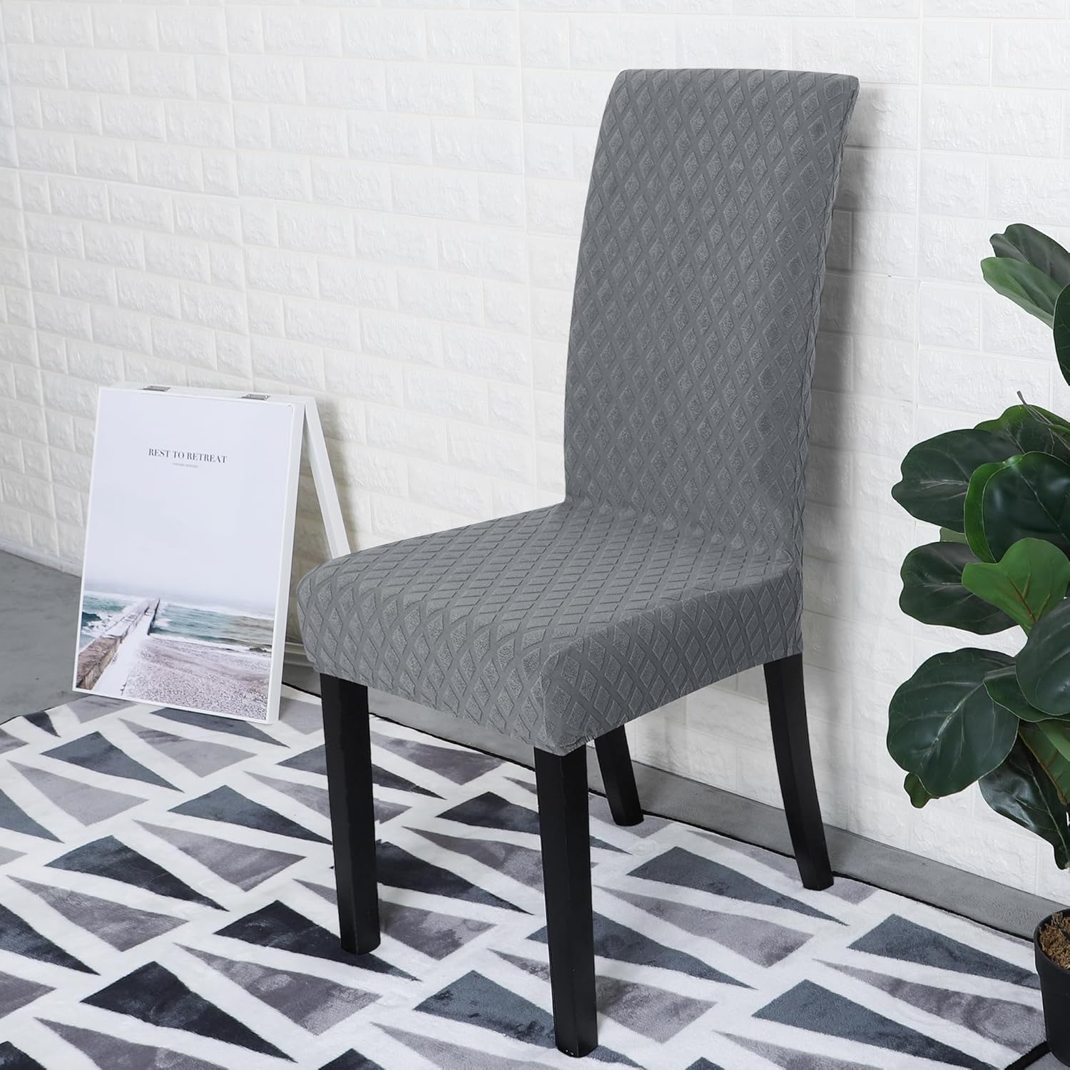 Stretch Dining Chair Covers Set - LuxeGuard