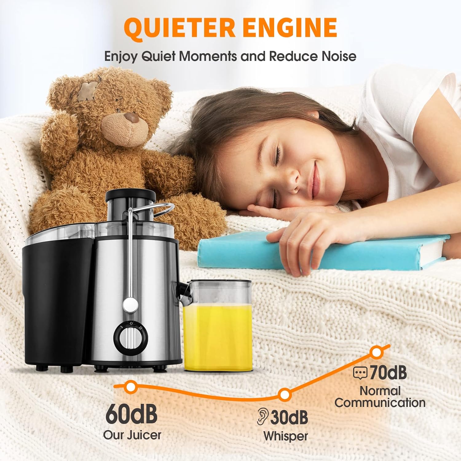 Cold Press Juicer with 3 Speeds - PureSqueeze
