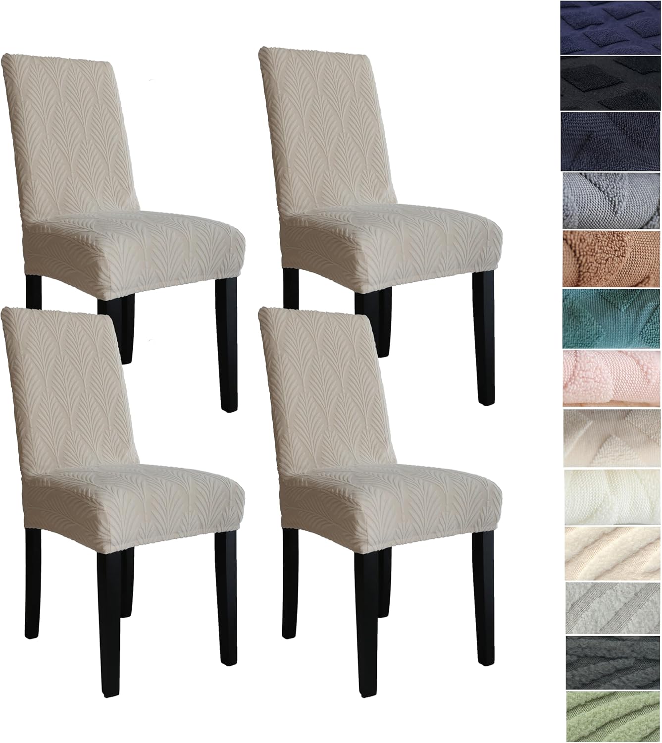 Stretch Dining Chair Covers Set - LuxeGuard