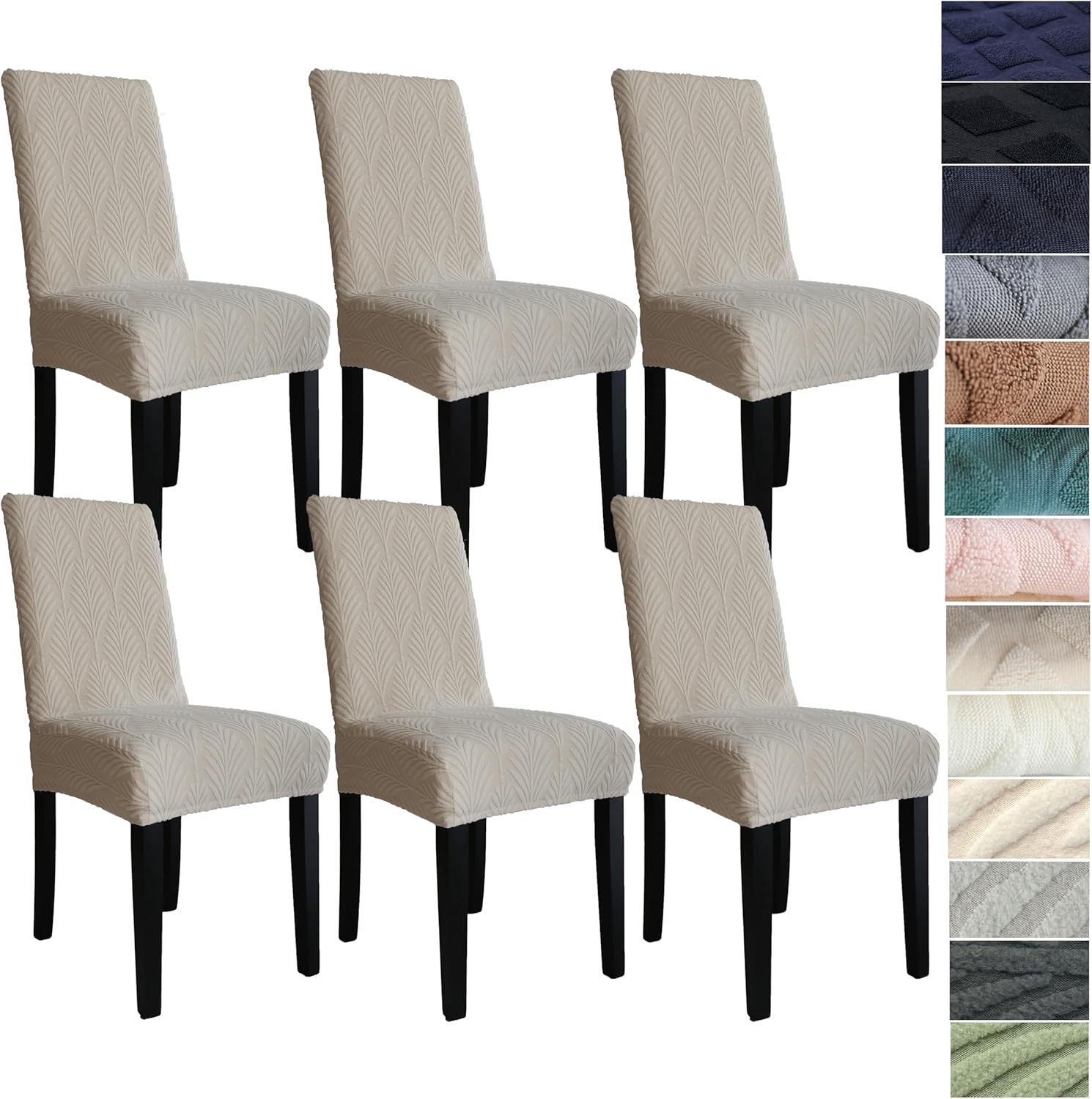Stretch Dining Chair Covers Set - LuxeGuard