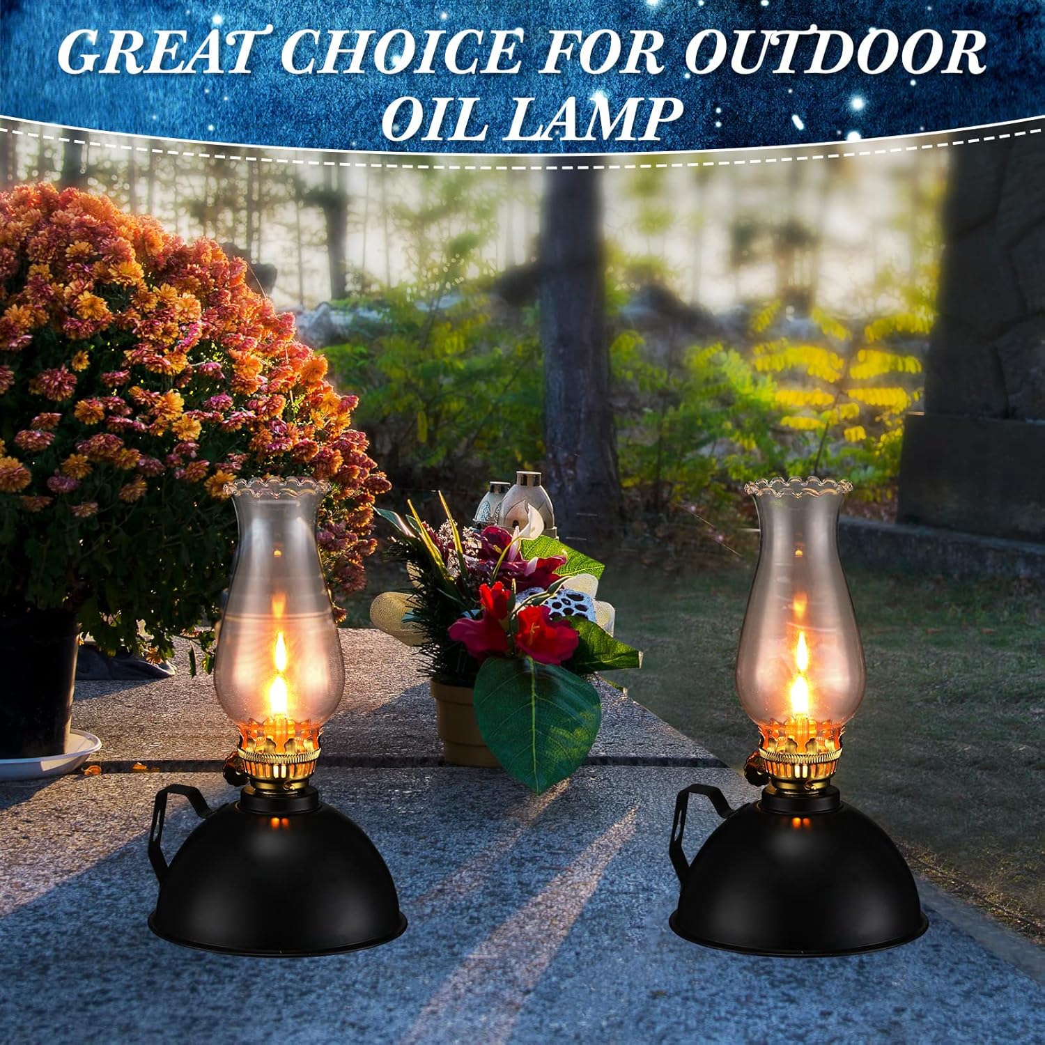 Vintage Glass & Metal Oil Lamp Set of 2 - Lumina Luxe