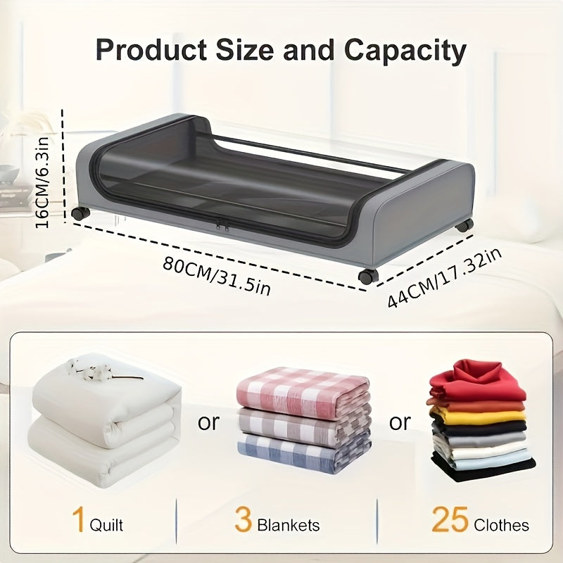 Underbed Storage Bins with Wheels - LuxeSpace