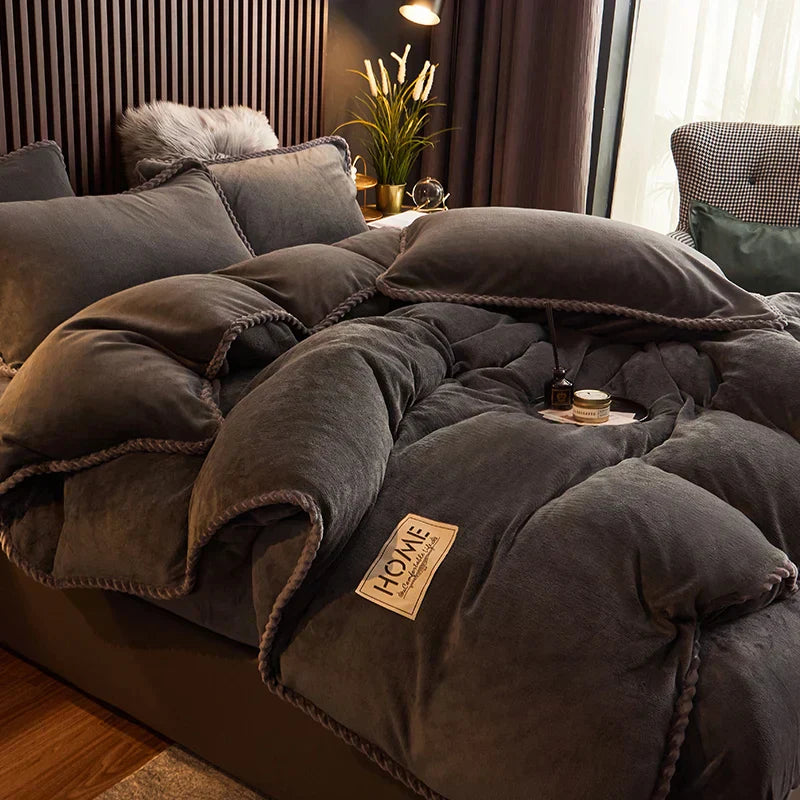 Velvet Fleece Bedding Set - LuxeNest