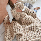Chunky XL Wool Yarn for Cozy Blankets - LuxeFiber