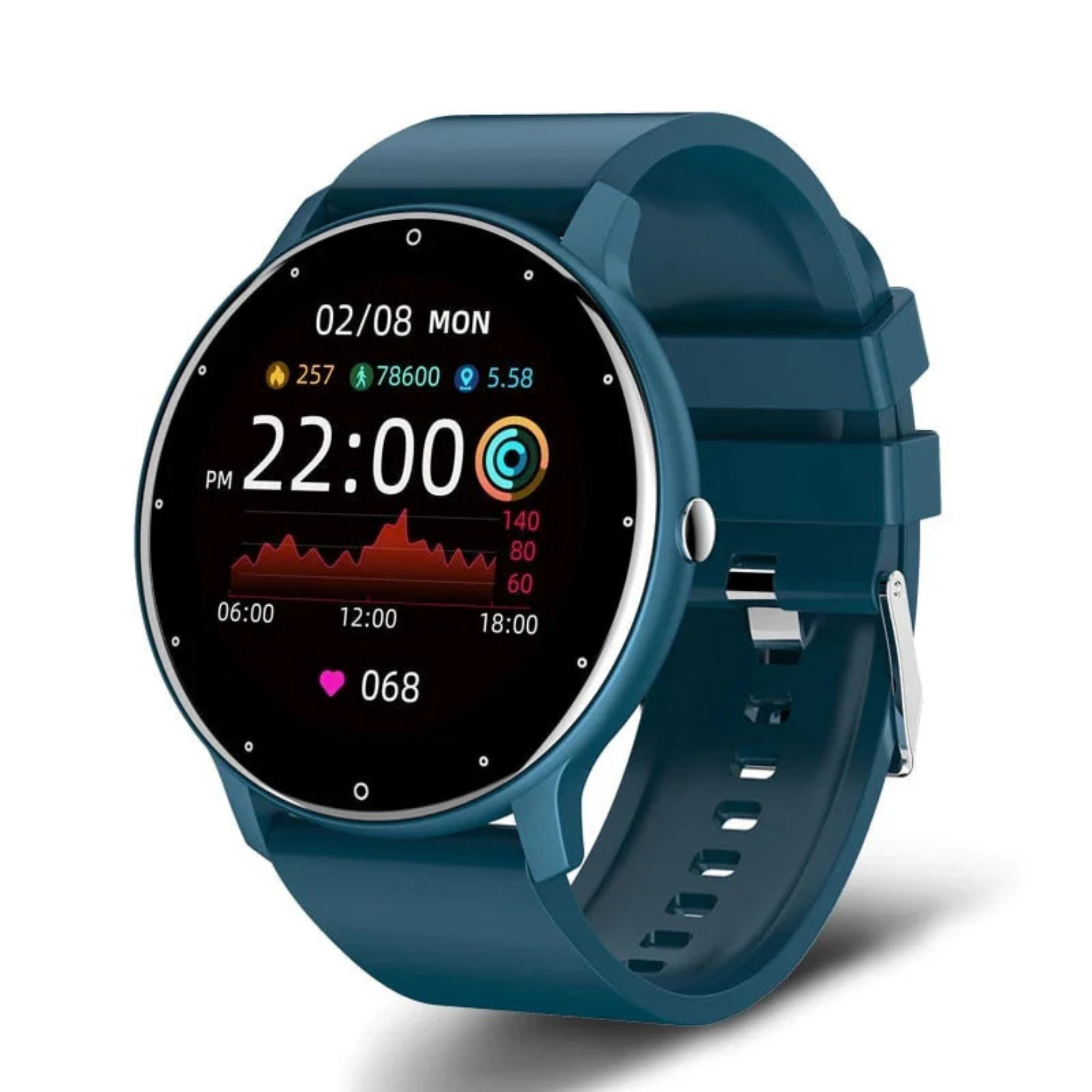 HealthTrack Pro Smart Watch - Blood Pressure & Heart Rate Monitor